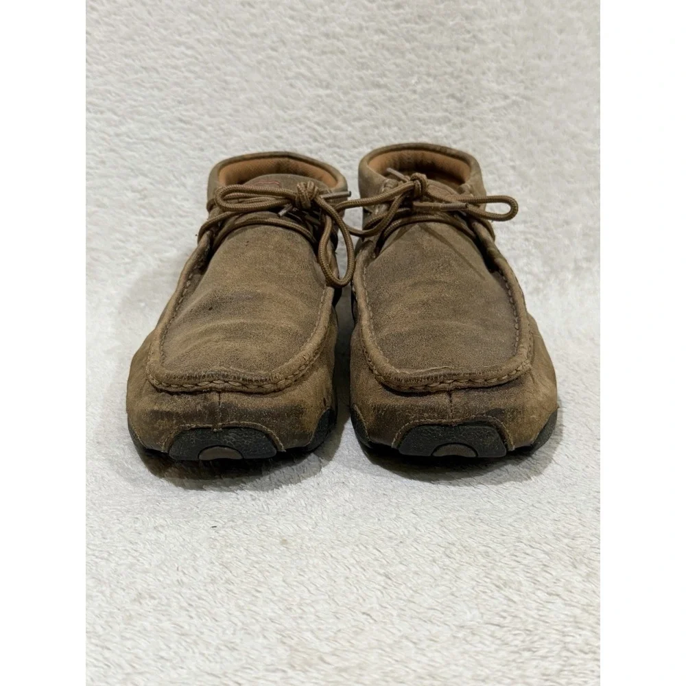 Twisted X The Original Leather Chukka Driving Moc Mens Size 10.5 M Brown MDM0003